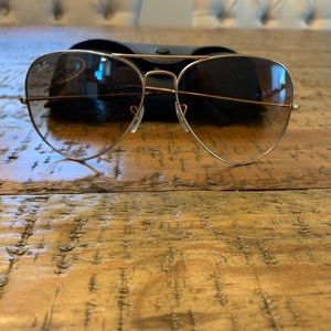 Oversized Gold RayBan Aviators